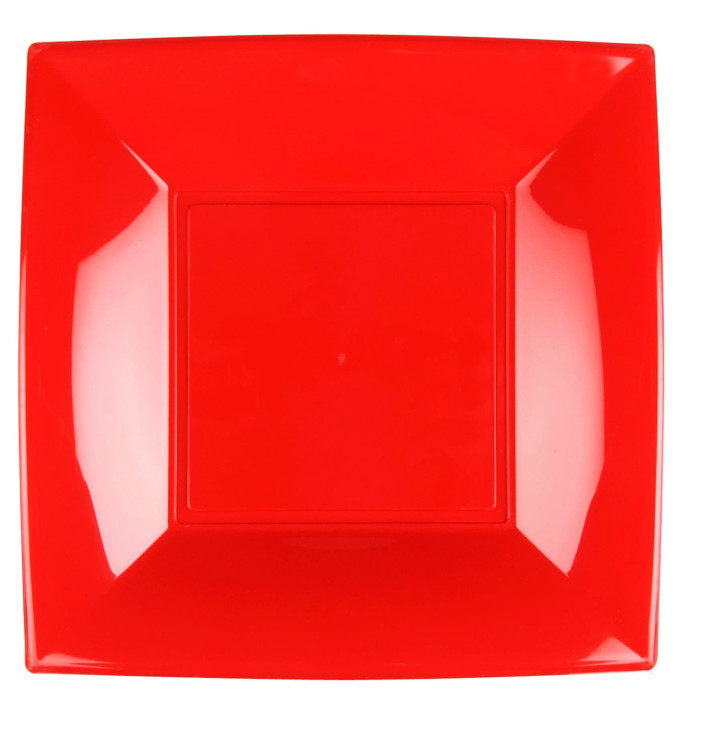 Talerz Plastikowe Płaski Czerwerne Nice PP 290mm (12 Sztuk) Talerz Plastikowe Płaski Czerwerne Nice PP 290mm (12 Sztuk)