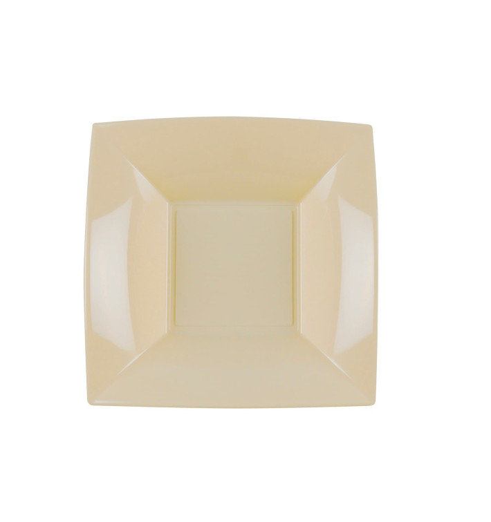 Plastic Plate Deep Cream "Nice" PP 18cm (300 Units) Plastic Plate Deep Cream "Nice" PP 18cm (300 Units)