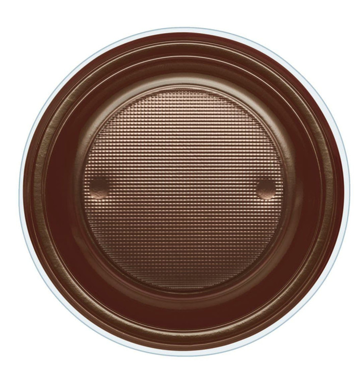 Talerz Plastikowe PS Głębokie Czekolada Ø220mm (30 Sztuk) Talerz Plastikowe PS Głębokie Czekolada Ø220mm (30 Sztuk)