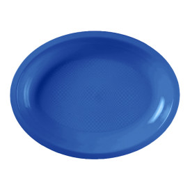 Tacki Owal Niebieski Mediterraneo Round PP 305mm (300 Sztuk)