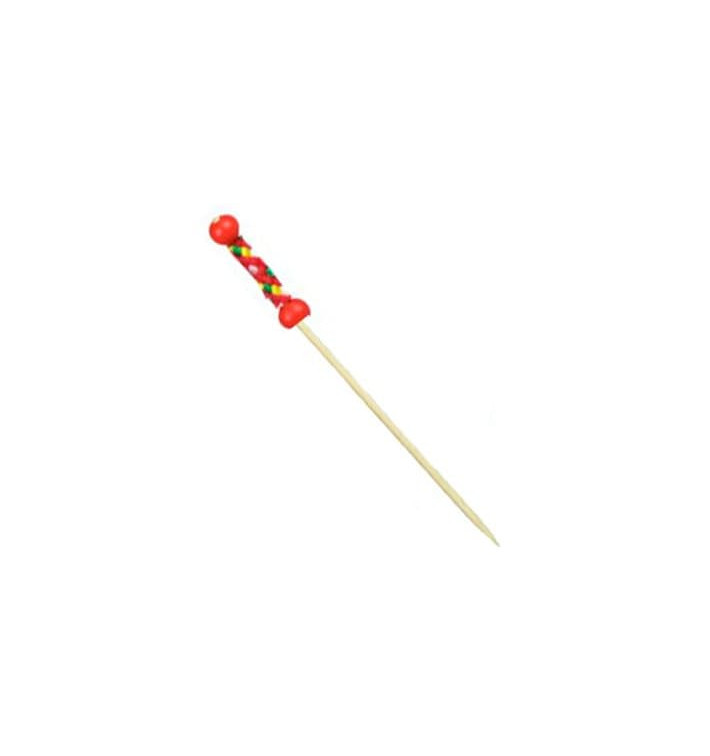 Szpikulce do Mięsa Bambusowe Dekoracje Czerwerne 120 mm (5000 Sztuk) Szpikulce do Mięsa Bambusowe Dekoracje Czerwerne 120 mm (5000 Sztuk)