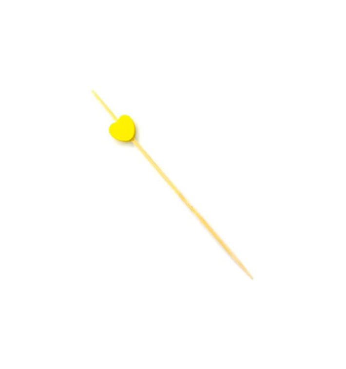 Wykałaczki Drewniane "Serce" Żółty 120 mm (200 Sztuk) Wykałaczki Drewniane "Serce" Żółty 120 mm (200 Sztuk)