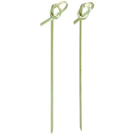 Szpikulce do Mięsa Bambusowe "Lasso" Zielone Naturalne 180mm (200 Sztuk)