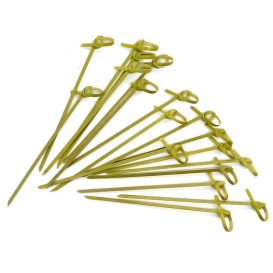 Szpikulce do Mięsa Bambusowe "Lasso" Zielone Naturalne 180mm (200 Sztuk)