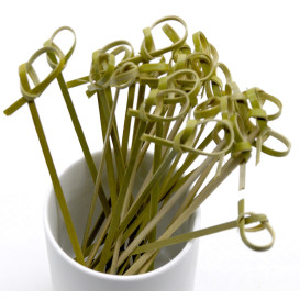 Szpikulce do Mięsa Bambusowe "Lasso" Zielone Naturalne 180mm (5000 Sztuk)