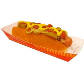 Pojemniki na Hot-Dogi 17,0x5,5x3,8cm (25 Sztuk)