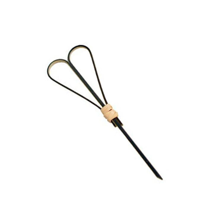 Szpikulce do Mięsa Bambusowe "Cuore" Czarni 90mm (200 Sztuk) Szpikulce do Mięsa Bambusowe "Cuore" Czarni 90mm (200 Sztuk)