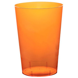 Kubki Plastikowe Księżyc Orange Przezroczyste PS 230ml (50 Sztuk)