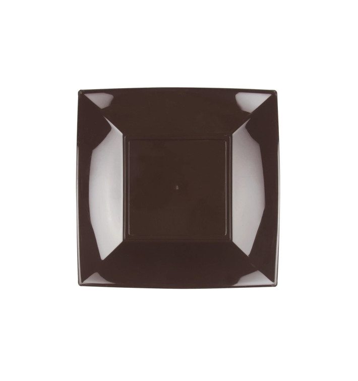 Talerz Plastikowe Płaski Brązowe Nice PP 180mm (300 Sztuk) Talerz Plastikowe Płaski Brązowe Nice PP 180mm (300 Sztuk)