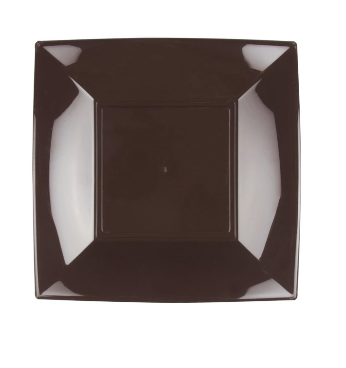 Talerz Plastikowe Płaski Brązowe Nice PP 230mm (300 Sztuk) Talerz Plastikowe Płaski Brązowe Nice PP 230mm (300 Sztuk)