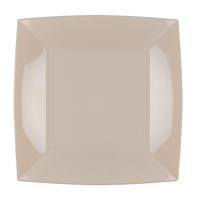 Talerz Plastikowe Płaski Beżowy Nice PP 230mm (300 Sztuk) Talerz Plastikowe Płaski Beżowy Nice PP 230mm (300 Sztuk)