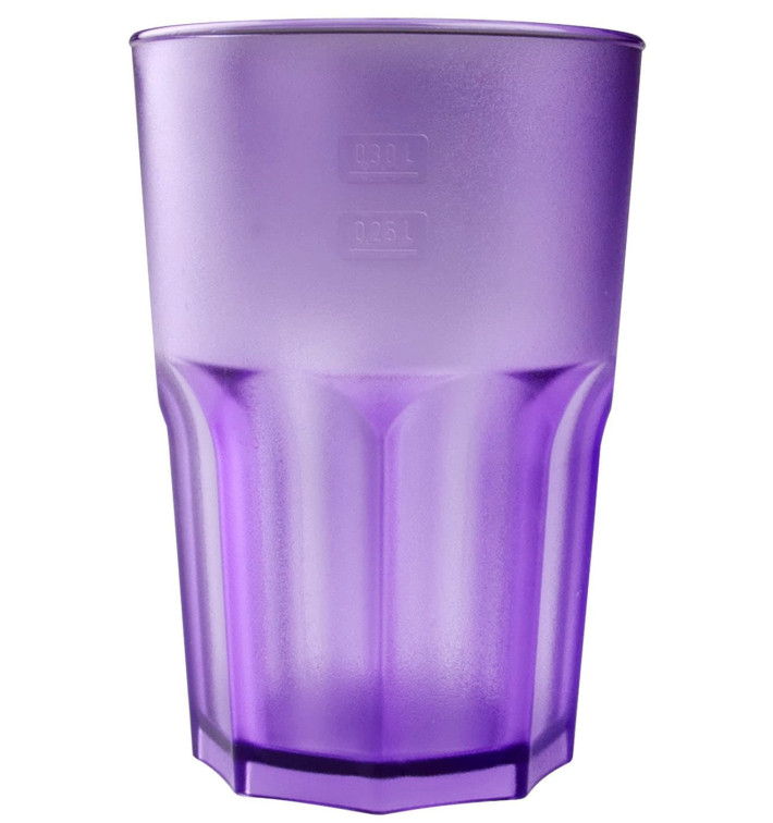 Kubki Wielokrotnego Użytku SAN Frost Liliowa 400 ml (75 Sztuk) Kubki Wielokrotnego Użytku SAN Frost Liliowa 400 ml (75 Sztuk)