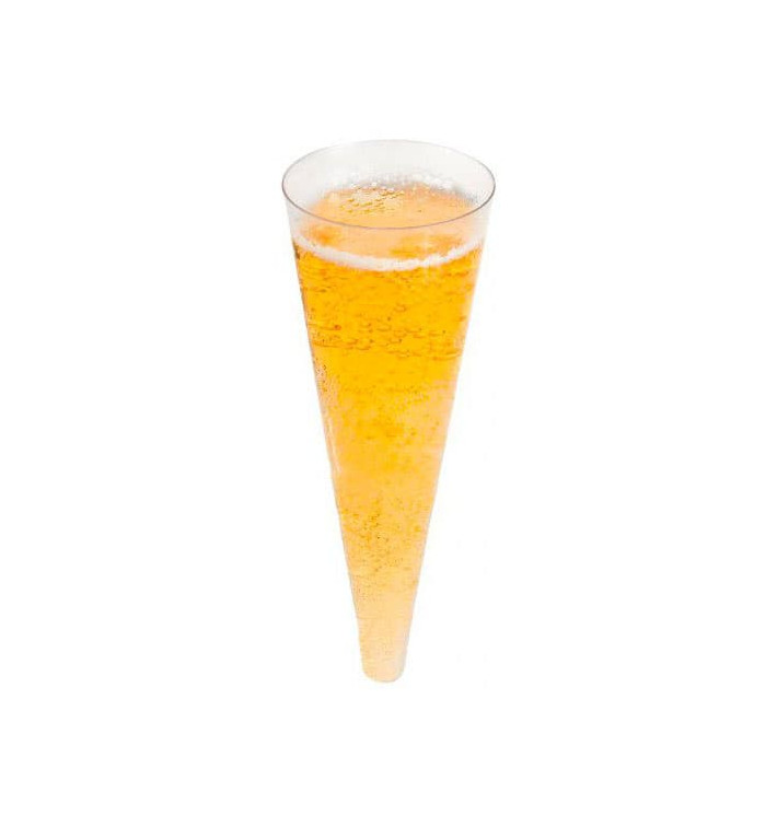 Kieliszki Plastikowe "Rożek" Przezroczyste 100ml Ø5x14cm (24 Sztuk) Kieliszki Plastikowe "Rożek" Przezroczyste 100ml Ø5x14cm (24 Sztuk)