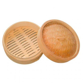 Bamboo Steamer "Maxi" Ø20x6cm (32 Units)