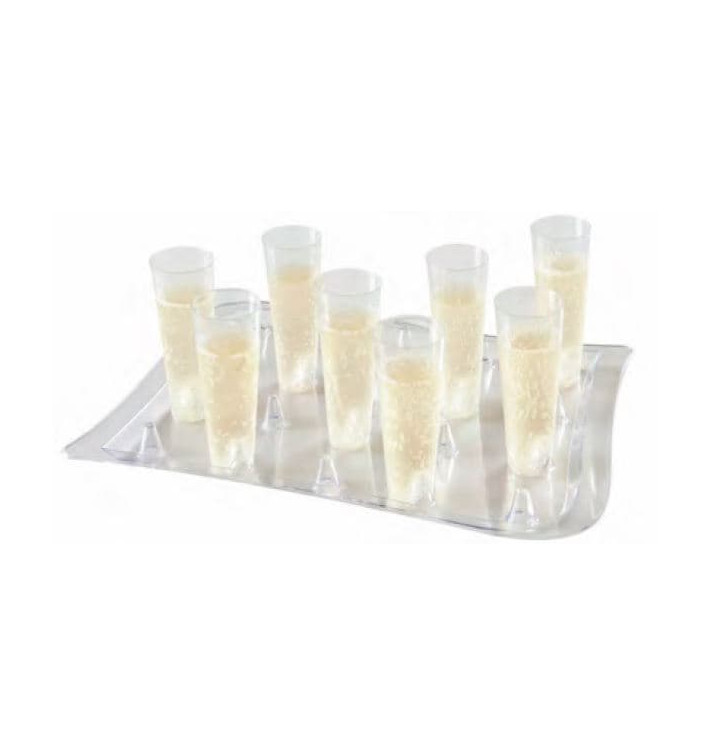 Tacki Stojak Kieliszkis Przezroczyste 37x26cm (40 Sztuk) Tacki Stojak Kieliszkis Przezroczyste 37x26cm (40 Sztuk)