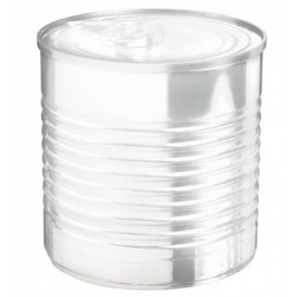 Tasting Plastic Tin Can PS Clear 220ml Ø7,4x7cm (100 Units)