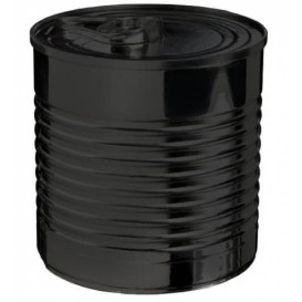 Tasting Plastic Tin Can PS Black 110ml Ø6x5,7cm (200 Units)