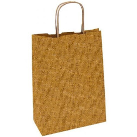 Miski Papierowe Kraft z Uchwytami 80g 26+14x32 cm (250 Sztuk)