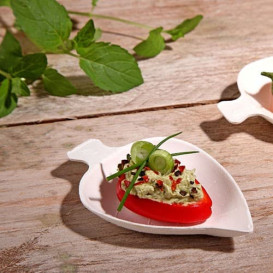 Sugarcane Mini Plate White 8x5,5cm (500 Units)