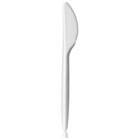 Nóż Plastikowi Luxuri Białe 175 mm (20 Sztuk)