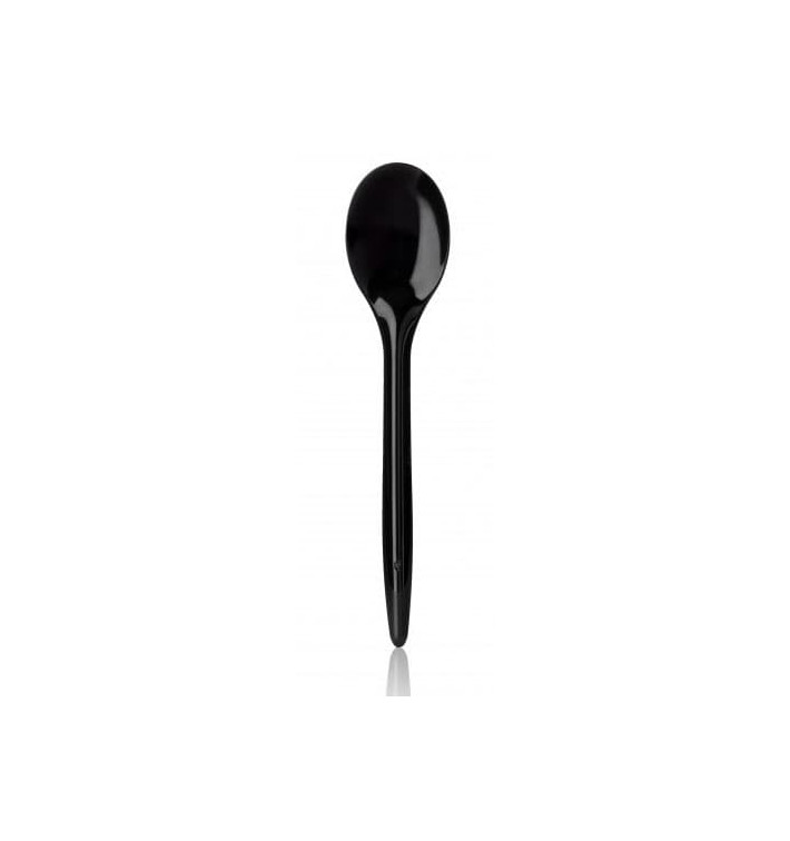 Łyżeczki Plastikowe Luxuri Czarni 125 mm (100 Sztuk) Łyżeczki Plastikowe Luxuri Czarni 125 mm (100 Sztuk)