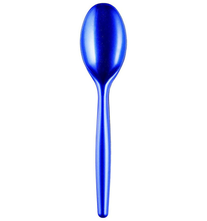 Łyżka Plastikowe Easy PS Niebieski Perełka 185 mm (20 Sztuk) Łyżka Plastikowe Easy PS Niebieski Perełka 185 mm (20 Sztuk)