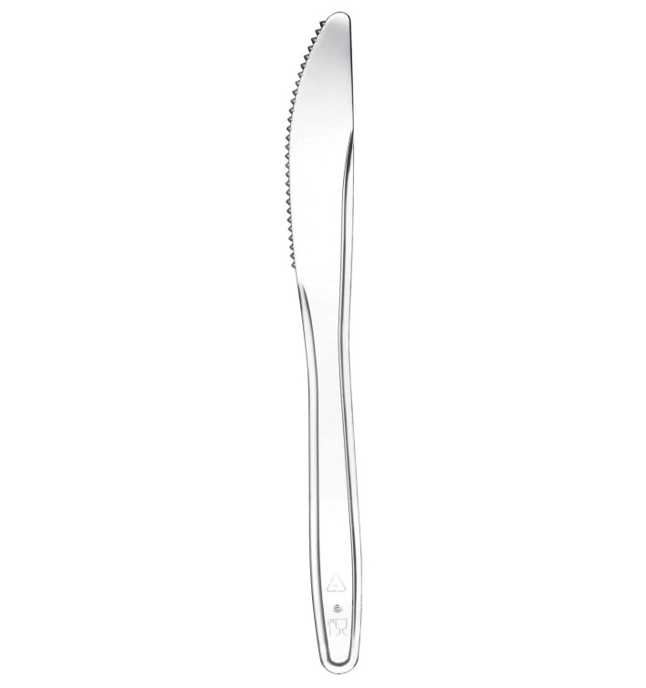 Nóż Plastikowi Easy PS Przezroczyste 175mm (100 Sztuk) Nóż Plastikowi Easy PS Przezroczyste 175mm (100 Sztuk)