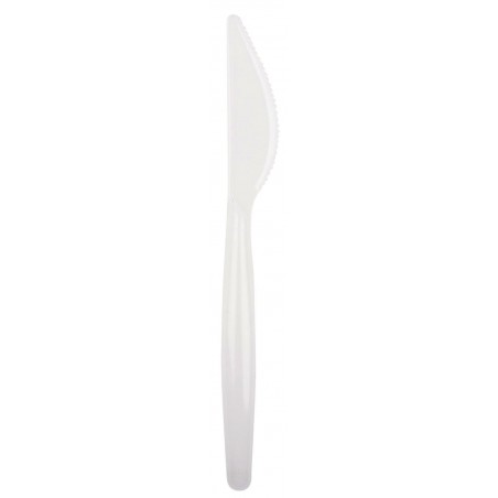 Nóż Plastikowy Biały "Easy" PS 185mm (500 Sztuk)
