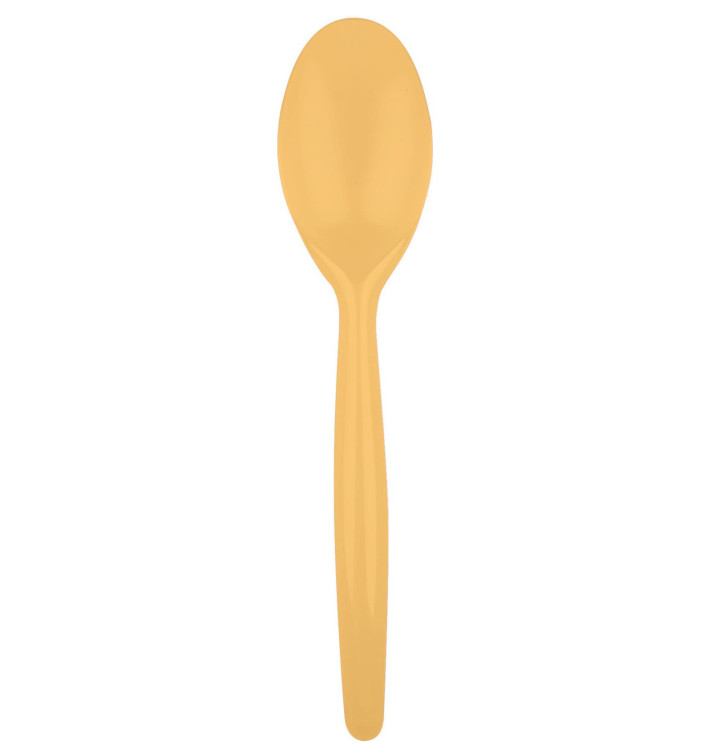 Łyżka Plastikowe Easy PS Złote 185 mm (500 Sztuk) Łyżka Plastikowe Easy PS Złote 185 mm (500 Sztuk)