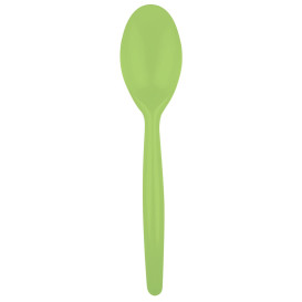 Łyżka Plastikowe Easy PS Zielony Limonka 185 mm (20 Sztuk)