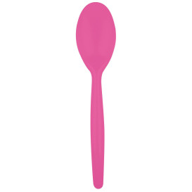 Łyżka Plastikowe Easy PS Fuchsia 185 mm (20 Sztuk)