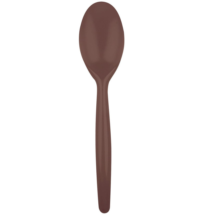 Łyżka Plastikowe Easy PS Brązowe 185 mm (500 Sztuk) Łyżka Plastikowe Easy PS Brązowe 185 mm (500 Sztuk)