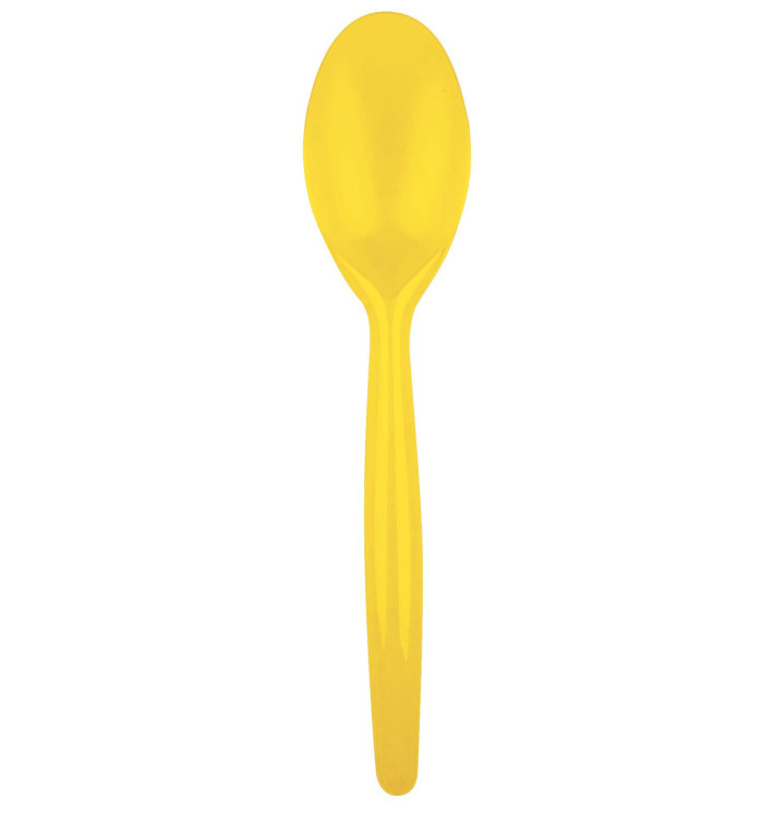 Łyżka Plastikowe Easy PS Żółty 185 mm (20 Sztuk) Łyżka Plastikowe Easy PS Żółty 185 mm (20 Sztuk)