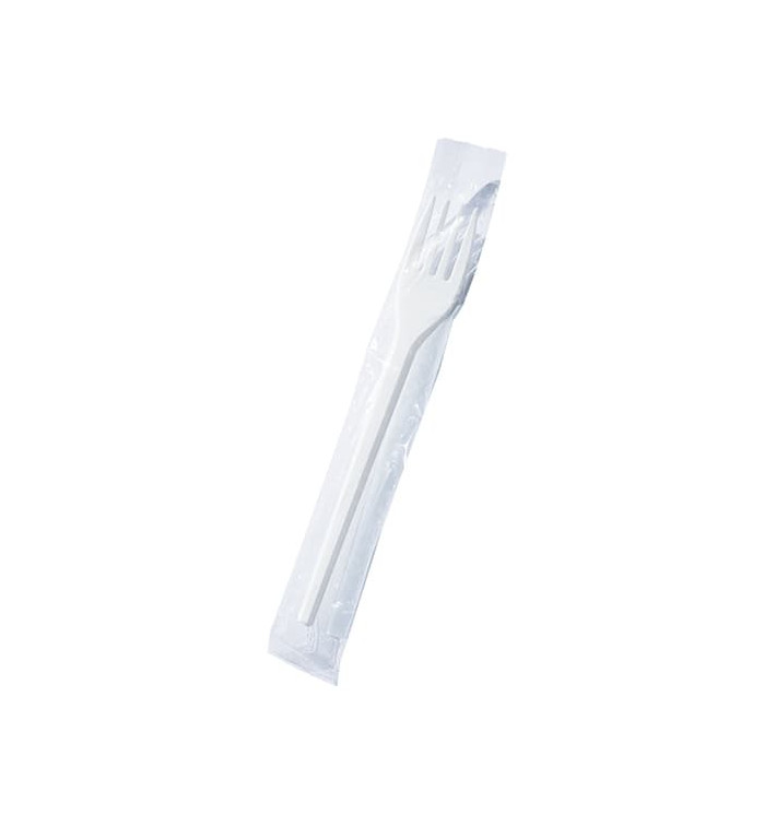 Widelczyki Plastikowe PS Białe 170 mm Zawinięti w Folii (1.000 Sztuk) Widelczyki Plastikowe PS Białe 170 mm Zawinięti w Folii (1.000 Sztuk)