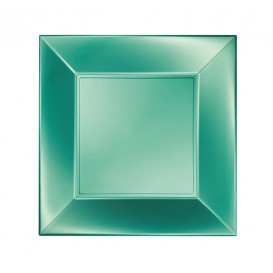 Talerz Plastikowe Płaski Zielone Nice Pearl PP 230mm (300 Sztuk)