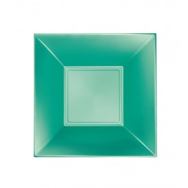 Talerz Plastikowe Głębokie Zielone Nice Pearl PP 180mm (300 Sztuk)