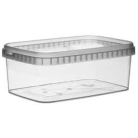 Pojemniki Plastikowe i Pokrywka z Plombą 1200ml 192x126mm (117 Sztuk)