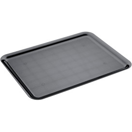 Tacki Plastikowe Tray Czarni 37x50cm (4 Sztuk)