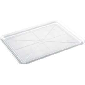 Tacki Plastikowe Tray Przezroczyste 37x50cm (4 Sztuk)