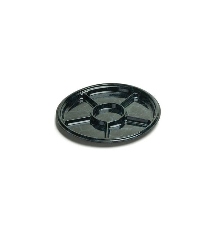 Tacki Plastikowe 6C Marmur 30 cm (5 Sztuk) Tacki Plastikowe 6C Marmur 30 cm (5 Sztuk)