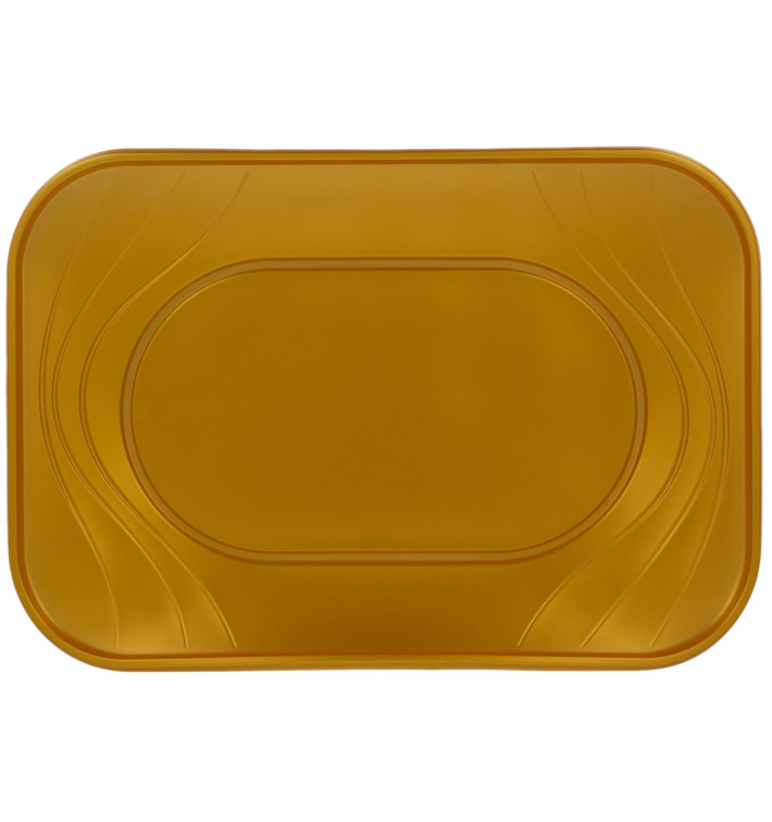 Tacki Plastikowe PP "X-Table" Złote 330x230mm (2 Sztuk) Tacki Plastikowe PP "X-Table" Złote 330x230mm (2 Sztuk)