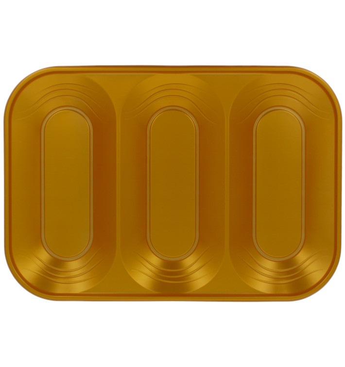 Tacki Plastikowe PP "X-Table" 3C Złote 330x230mm (2 Sztuk) Tacki Plastikowe PP "X-Table" 3C Złote 330x230mm (2 Sztuk)