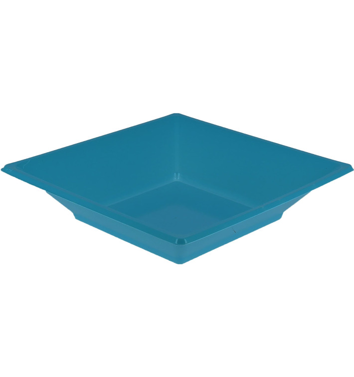 Talerz Plastikowe Głębokie Kwadratowi Turkusowe 170mm (5 Sztuk) Talerz Plastikowe Głębokie Kwadratowi Turkusowe 170mm (5 Sztuk)