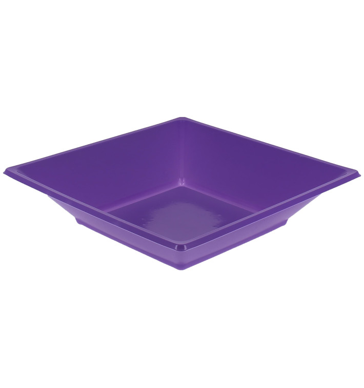 Talerz Plastikowe Głębokie Kwadratowi Liliowa 170mm (750 Sztuk) Talerz Plastikowe Głębokie Kwadratowi Liliowa 170mm (750 Sztuk)