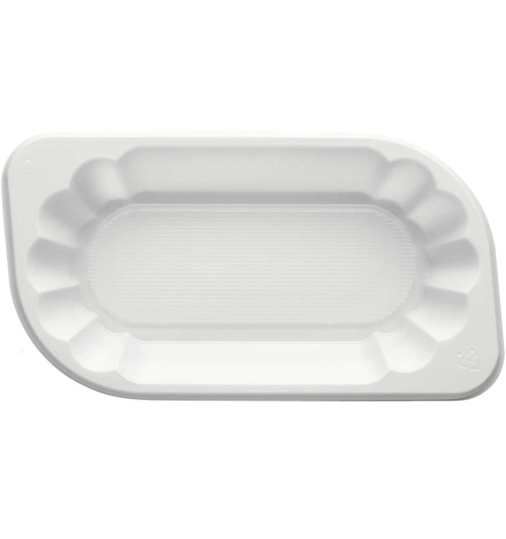 Tacki Plastikowe PS Białe 175x95x30mm 250ml (1500 Sztuk) Tacki Plastikowe PS Białe 175x95x30mm 250ml (1500 Sztuk)