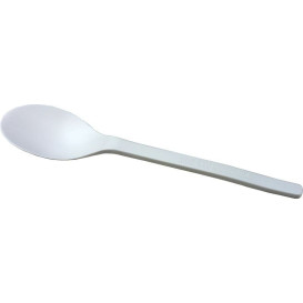 Łyżka Biodegradowalny CPLA Białe 155mm (1000 Sztuk)