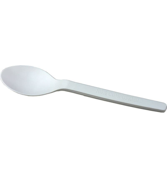 Łyżeczki Biodegradowalny CPLA Białe 120mm (2000 Sztuk) Łyżeczki Biodegradowalny CPLA Białe 120mm (2000 Sztuk)
