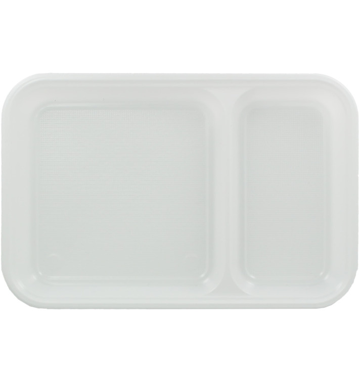 Tacki Plastikowe PS Białe 2C 270x180mm (300 Sztuk) Tacki Plastikowe PS Białe 2C 270x180mm (300 Sztuk)