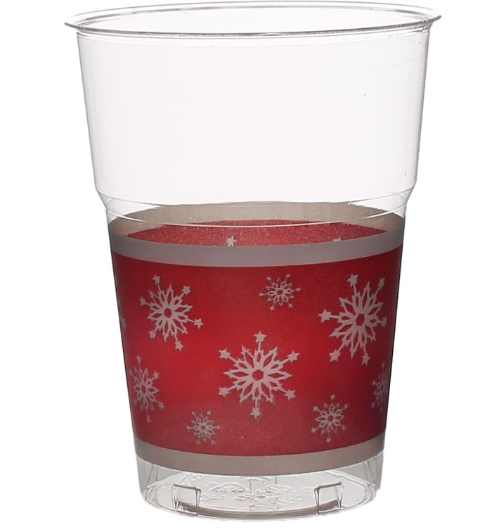 Kubki "Diament" PS Szkło Płatek Śniegu 200ml (10 Sztuk) Kubki "Diament" PS Szkło Płatek Śniegu 200ml (10 Sztuk)