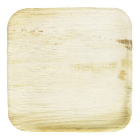 Talerz Kwadratowi Liści Palmowych 15x15cm (25 Sztuk)